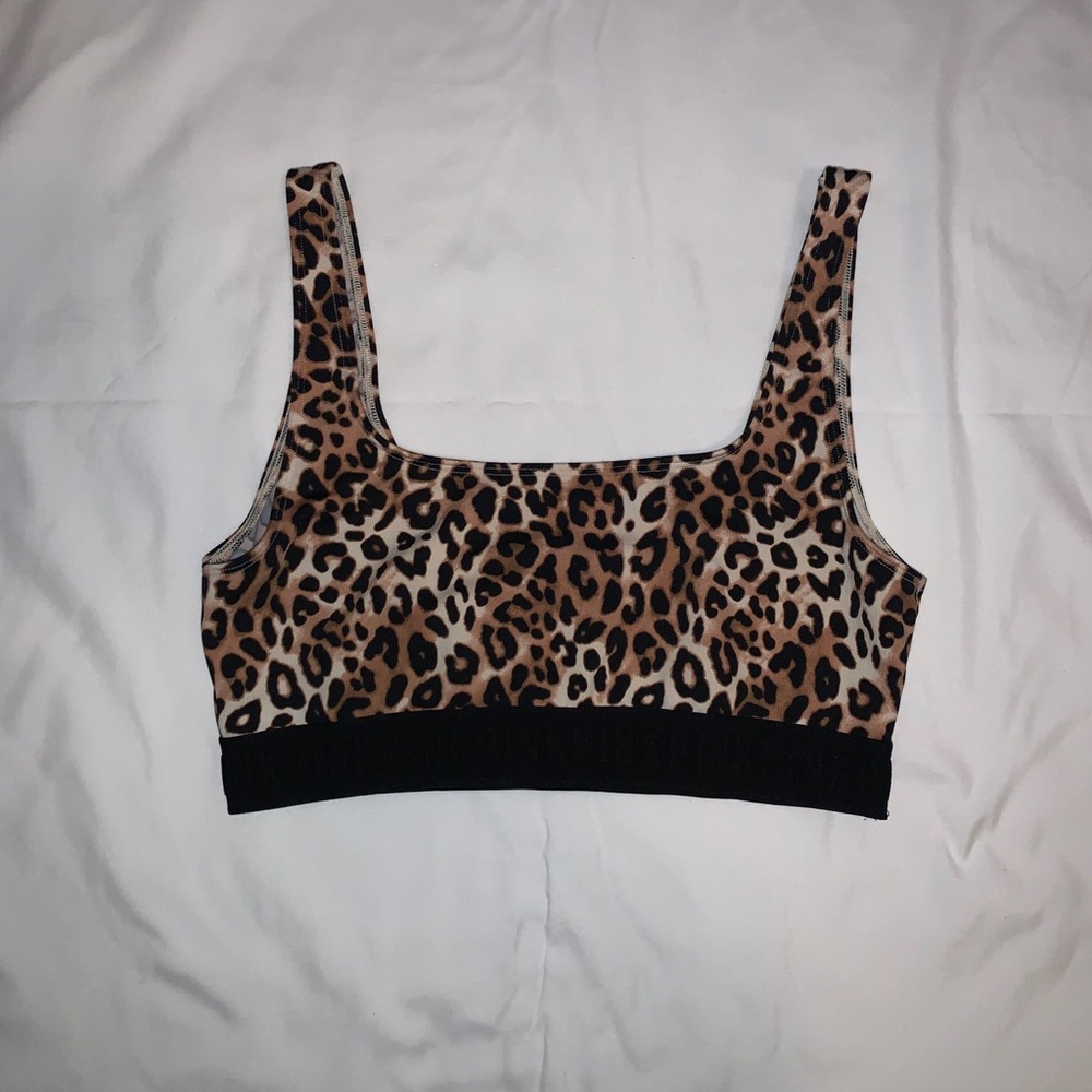 PINK Cheetah Print Sports Bra